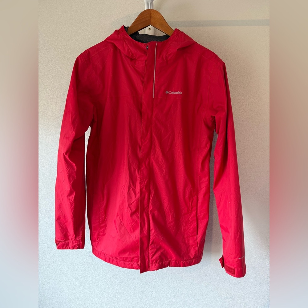 Columbia Red Kids' Hooded Raincoat